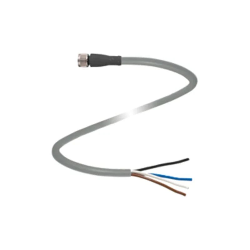 Pepperl + Fuchs Sensor Actuator Cable Female 4 way Straight to Unterminated, Polyurethane Grey Jacket, 2 m V31-GM-2M-PUR