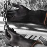 Polyco Healthline Jet Black Latex Work Gloves Size 9.5 Black Chemical Resistant Rubber Chlorinated 24 Gloves 527