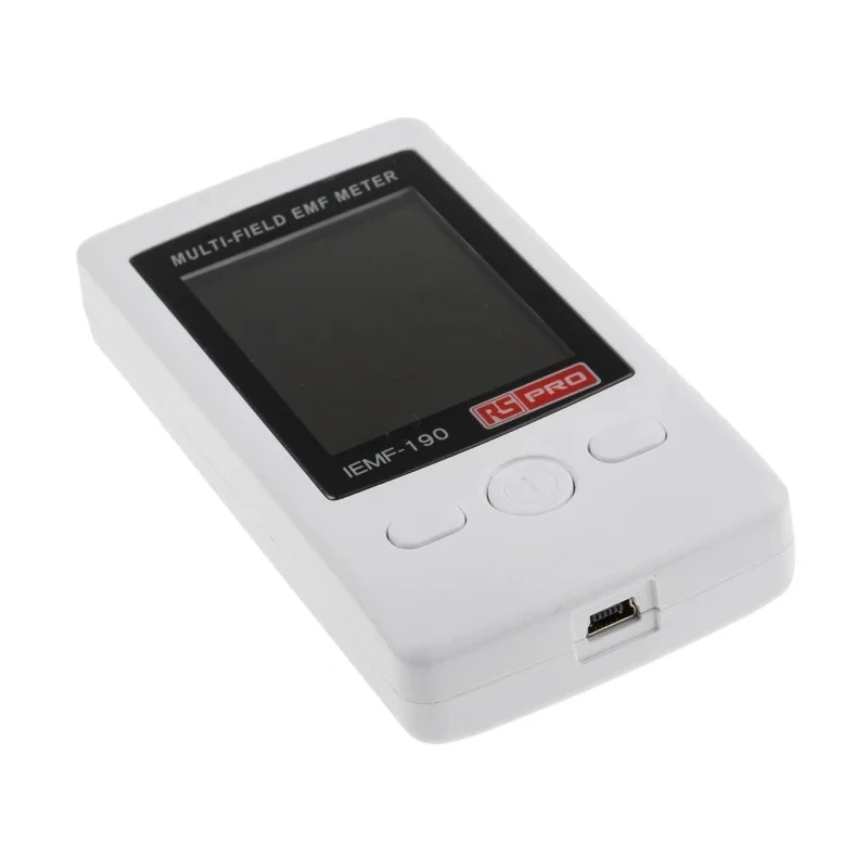 RS PRO Handheld Gaussmeter Battery and Mains Powered 50 Hz 60 Hz 124-0939