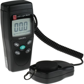RS PRO Light Meter 200lx to 200000 lx, ±3% Accuracy Photodiode Sensor ILM201L