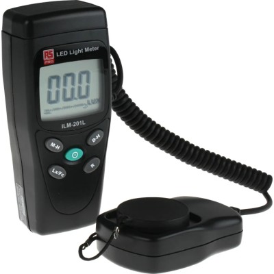 RS PRO Light Meter 200lx to 200000 lx, ±3% Accuracy Photodiode Sensor ILM201L