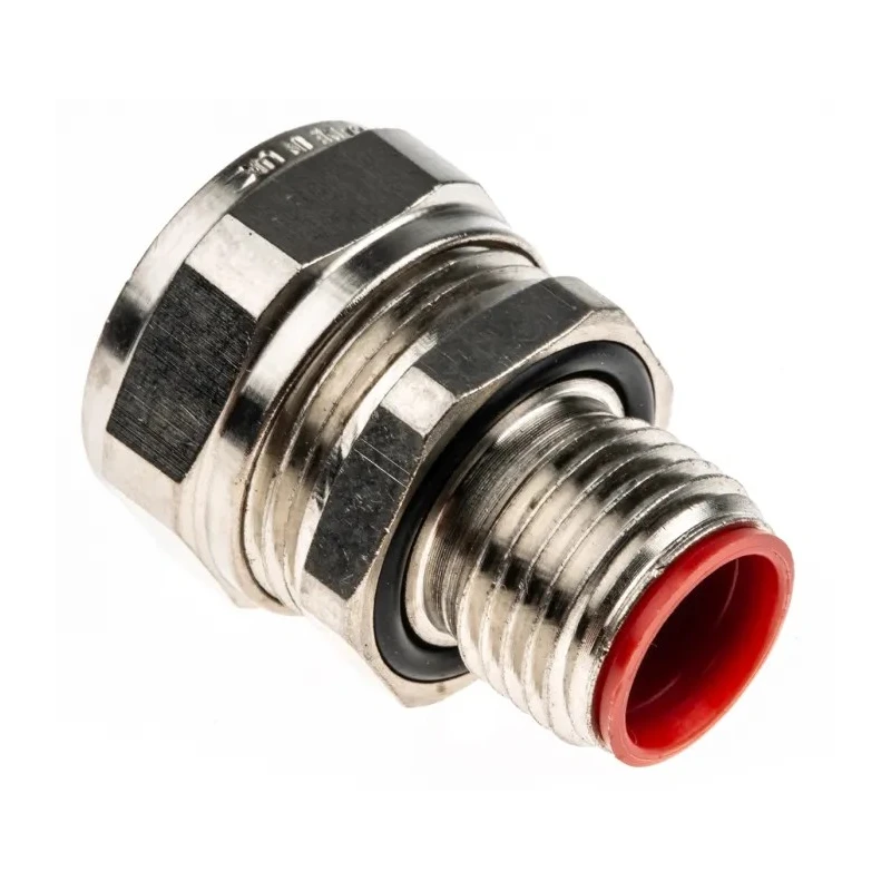 Adaptaflex Nickel Plated Brass Conduit Fitting 12 mm Nominal Size M16 Thread IP66 IP67 IP68 IP69K 7TCA296030R0065 SPL12/M16/M