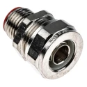Adaptaflex Nickel Plated Brass Conduit Fitting 12 mm Nominal Size M16 Thread IP66 IP67 IP68 IP69K 7TCA296030R0065 SPL12/M16/M