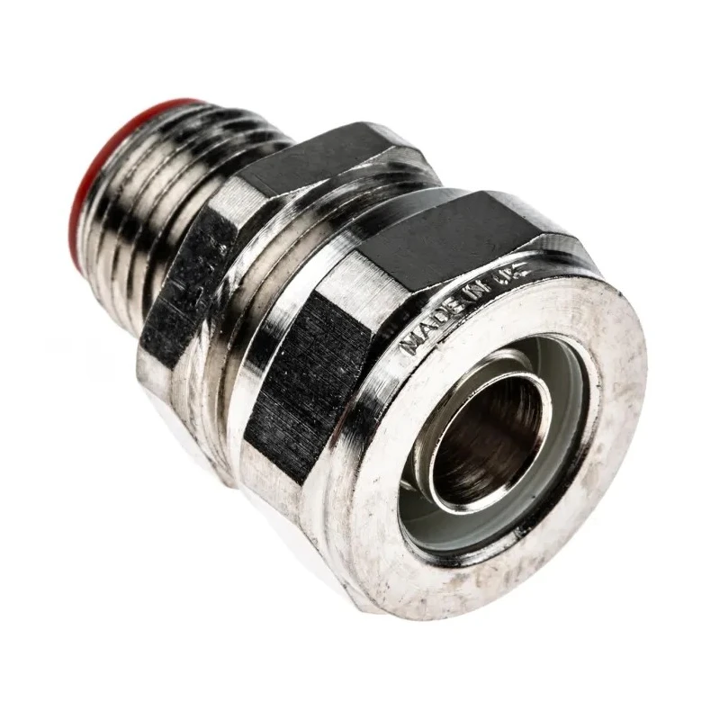 Adaptaflex Nickel Plated Brass Conduit Fitting 12 mm Nominal Size M16 Thread IP66 IP67 IP68 IP69K 7TCA296030R0065 SPL12/M16/M