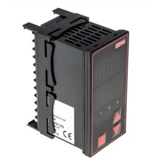 RS PRO Panel Mount PID Temperature Controller 3 Output Relay 240V AC Dual 4 Digit LED 124-1064