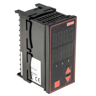 RS PRO Panel Mount PID Temperature Controller, 3 Output Relay, SSR, 24V AC, Dual 4 Digit LED Display 124-1063