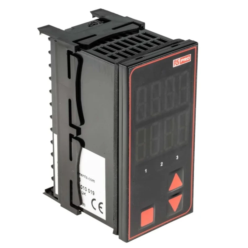 RS PRO Panel Mount PID Temperature Controller, 3 Output Relay, SSR, 24V AC, Dual 4 Digit LED Display 124-1063