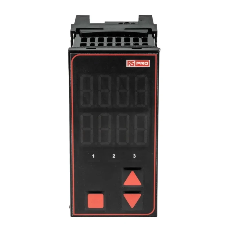 RS PRO Panel Mount PID Temperature Controller, 3 Output Relay, SSR, 24V AC, Dual 4 Digit LED Display 124-1063