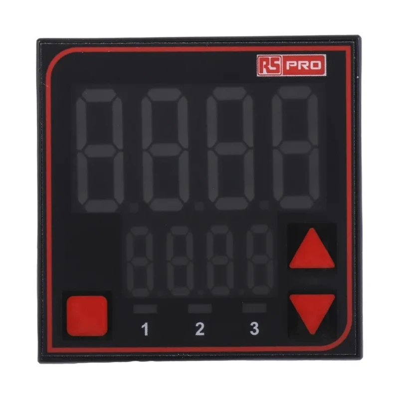 RS PRO Panel Mount PID Temperature Controller, Dual 4 Digit LED Display, 2 Output SSR and Relay, 240V AC 124-1066