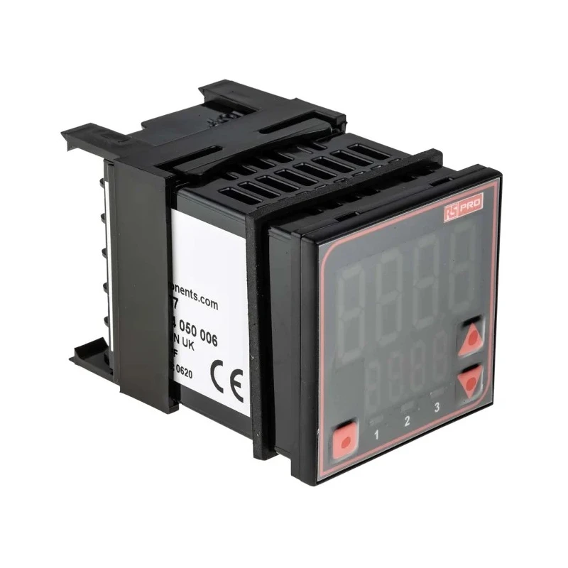 RS PRO Panel Mount PID Temperature Controller 1 Input, 3 Output Relay, SSR 240V ac/dc Temperature Control 124-1067
