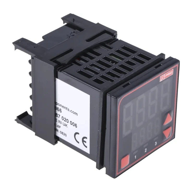 RS PRO Panel Mount PID Temperature Controller, Dual 4 Digit LED Display, 2 Output SSR and Relay, 240V AC 124-1066