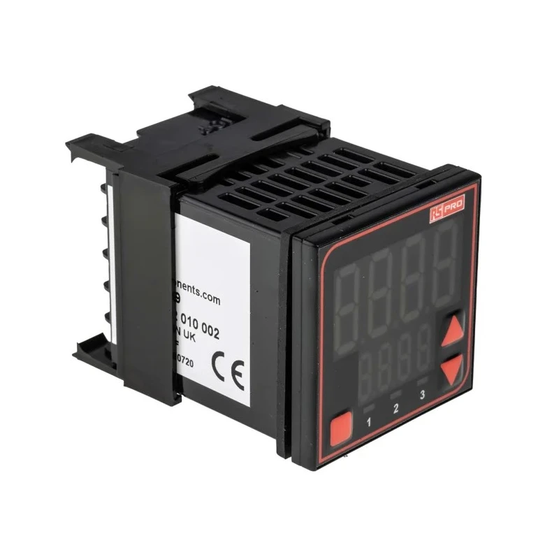 RS PRO Panel Mount PID Temperature Controller 1 Input, 3 Output Relay 240V ac/dc Temperature Control 124-1069