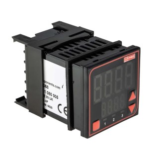 RS PRO Panel Mount PID Temperature Controller 3 Output Relay SSR 24 V AC/DC 48x48mm 124-1068