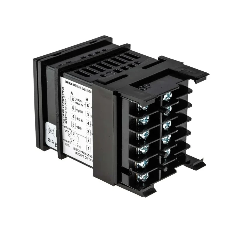 RS PRO Panel Mount PID Temperature Controller 3 Output Relay SSR 24 V AC/DC 48x48mm 124-1068