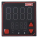 RS PRO Panel Mount PID Temperature Controller, 3 Output SSR, Relay, 240V AC, Dual 4 Digit LED Display 124-1070