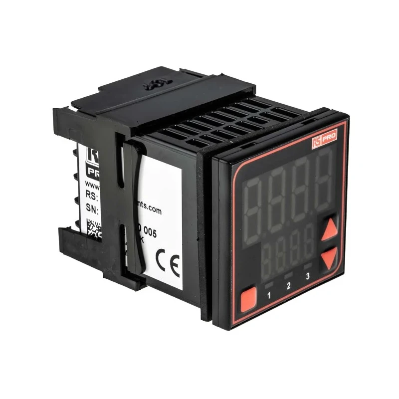 RS PRO Panel Mount PID Temperature Controller 3 Output Relay 240V AC Temperature Control 124-1072