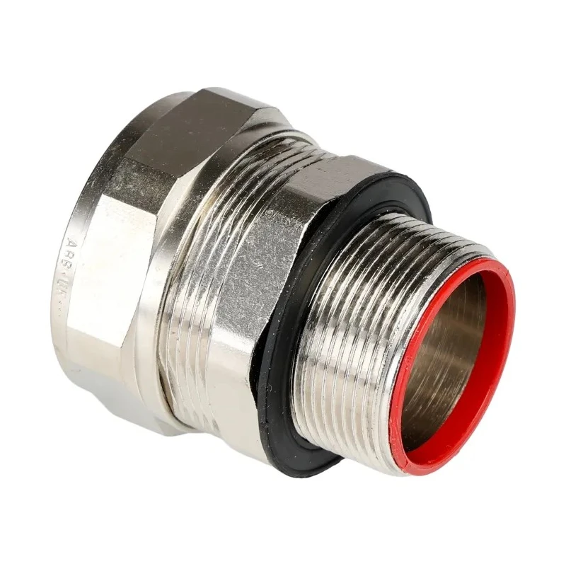 Adaptaflex Brass Nickel Plated 32 mm Nominal Size M32 Threaded Conduit Fitting SPL Series 7TCA296030R0256 SPL32/M32/M