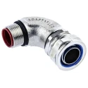 Adaptaflex Nickel Plated Brass Conduit Fitting 20 mm Nominal Size M20 IP67 Rated SPL20/M20/90 X 5