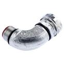 Adaptaflex Nickel Plated Brass Conduit Fitting 20 mm Nominal Size M20 IP67 Rated SPL20/M20/90 X 5