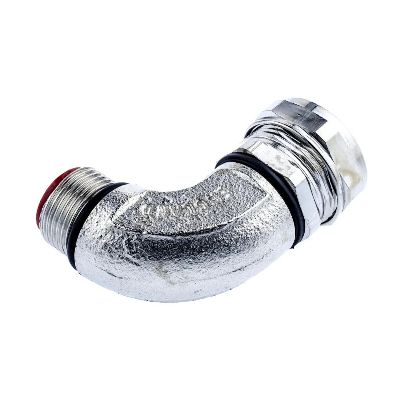 Adaptaflex Nickel Plated Brass Conduit Fitting 20 mm Nominal Size M20 IP67 Rated SPL20/M20/90 X 5