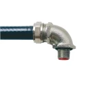 Adaptaflex Nickel Plated Brass Conduit Fitting 20 mm Nominal Size M20 IP67 Rated SPL20/M20/90 X 5