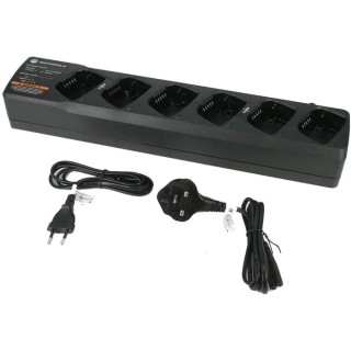 Motorola 6 Way Charger for XT460 and XT420 Walkie Talkie Batteries PMLN6385