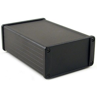Hammond 1457 Series Black Black Lid Aluminium IP65 Enclosure 58.6 mm x 108 mm x 171 mm 