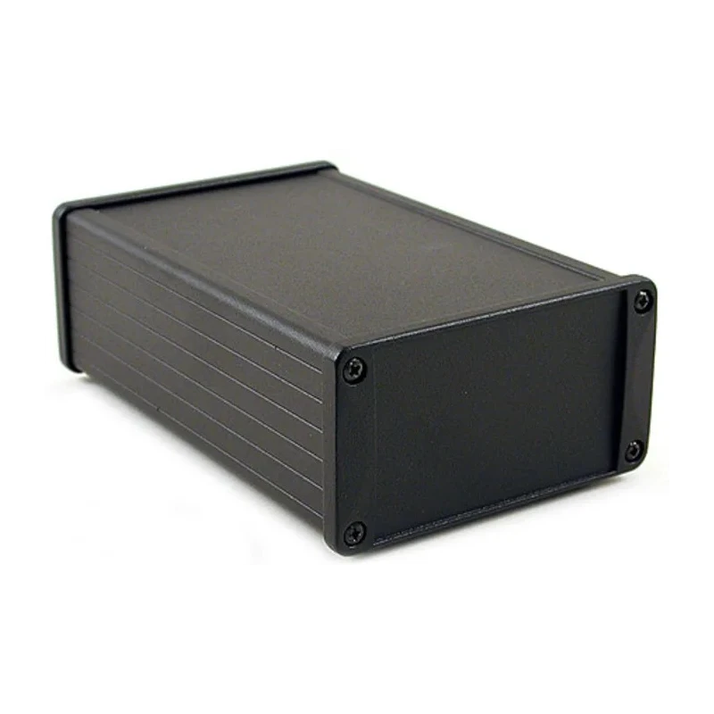 Hammond 1457 Series Black Black Lid Aluminium IP65 Enclosure 58.6 mm x 108 mm x 171 mm 