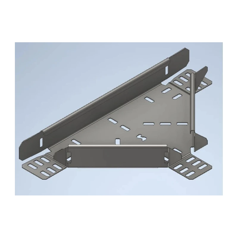 Legrand Heavy Duty Equal Tee Hot Dipped Galvanised Steel Cable Tray Accessory 75mm Width 50mm Depth 123-686