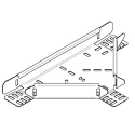 Legrand Heavy Duty Equal Tee Hot Dipped Galvanised Steel Cable Tray Accessory 75mm Width 50mm Depth 123-686