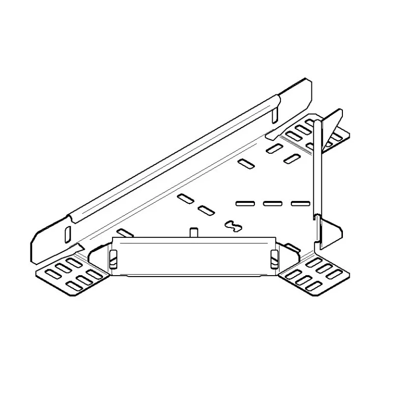 Legrand Heavy Duty Equal Tee Hot Dipped Galvanised Steel Cable Tray Accessory 75mm Width 50mm Depth 123-686