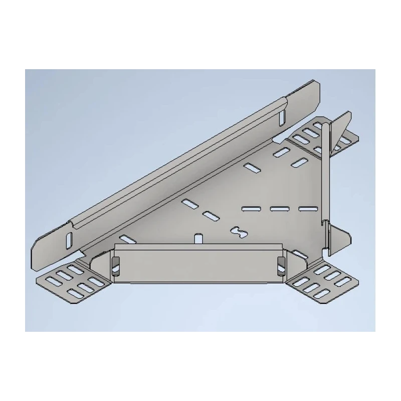 Legrand Heavy Duty Equal Tee Hot Dipped Galvanised Steel Cable Tray Accessory 75mm Width 50mm Depth 123-686