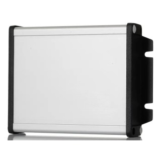 Hammond Flanged Aluminium Enclosure 151.6 mm x 106.9 mm x 34.9 mm Silver Black Lid IP65 