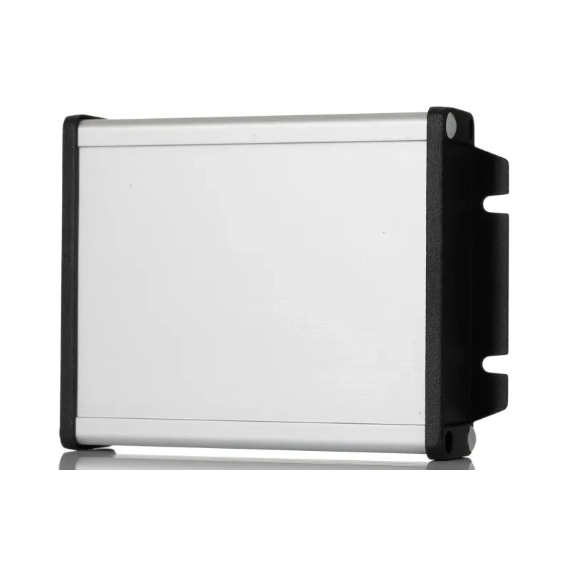 Hammond Flanged Aluminium Enclosure 151.6 mm x 106.9 mm x 34.9 mm Silver Black Lid IP65 