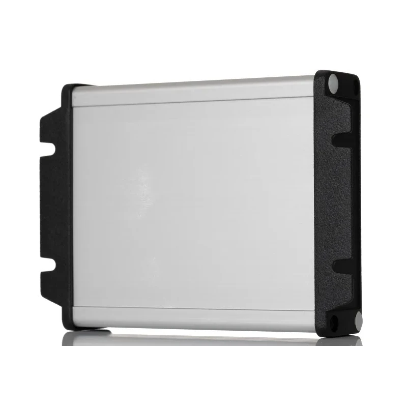 Hammond Flanged Aluminium Enclosure 151.6 mm x 106.9 mm x 34.9 mm Silver Black Lid IP65 