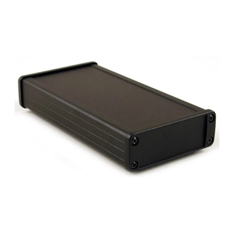 Hammond 1457 Series Black Black Lid Aluminium Enclosure IP54 31.4 mm x 87 mm x 171.2 mm 