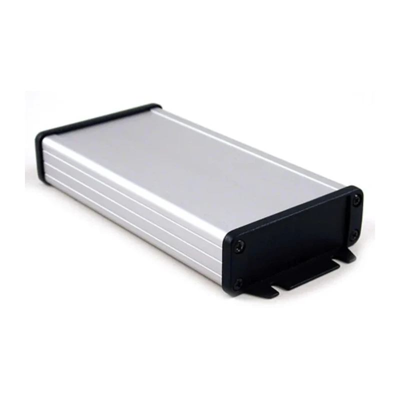 Hammond 1457 Series Flanged Aluminium Enclosure with Black Lid IP65 31.5 mm x 192.02 mm x 87 mm 