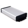 Hammond 1457 Series Flanged Aluminium Enclosure with Black Lid IP65 31.5 mm x 192.02 mm x 87 mm