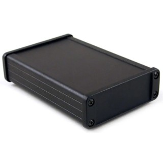 Hammond 1457 Series Black Black Lid Aluminium Enclosure IP54 31.4 mm x 87 mm x 171.2 mm 