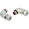 Adaptaflex Nickel Plated 12 mm Nominal Size Brass Conduit Fitting M16 Thread 90° Adaptor IP67 SPL12/M16/90 X 5