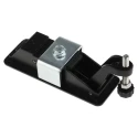 RS PRO Die Cast Zinc Compression Latch Black Powder Coated 111mm 124-1901