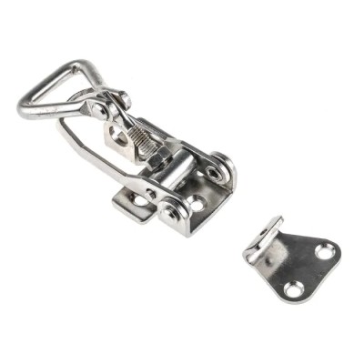 RS PRO Stainless Steel Adjustable Toggle Latch 125 mm Polished Finish 124-1912