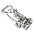 RS PRO Stainless Steel Adjustable Toggle Latch 125 mm Polished Finish 124-1912