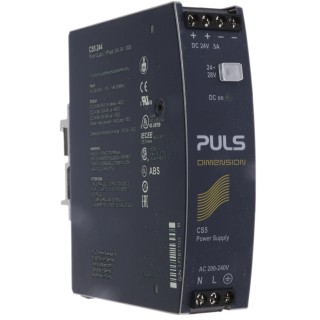 TRACOPOWER DIMENSION Switched Mode Single Phase DIN Rail Power Supply 264V AC Input 28V DC 5A 120W CS5.244