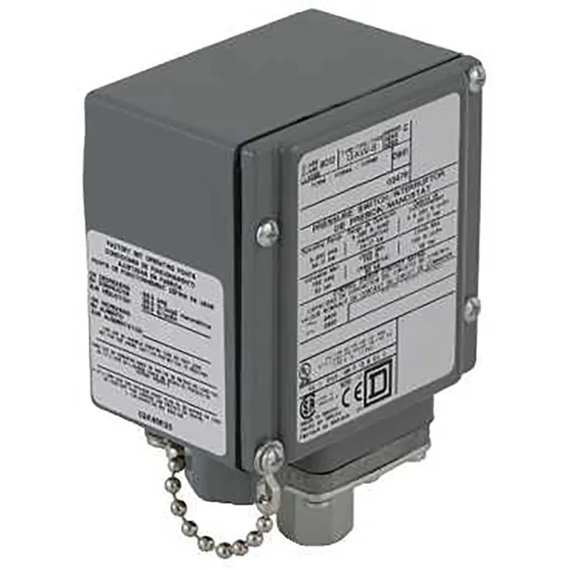 Telemecanique Sensors Pressure Switch, 10 psi Minimum, 250 psi Maximum, SPDT Contact, 250V Supply, Die Cast 9012GAW6