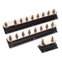 WJ Furse Copper Earth Bar L. 650 mm x W. 90 mm x H. 96 mm 8 Ways 7TCA083670R0634 LK207-8