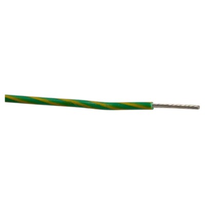 Alpha Wire Hook Up Wire PVC Series Green Yellow 18 AWG 16x0.25 mm Strands 304m Length 300V 105°C 3055 GY001