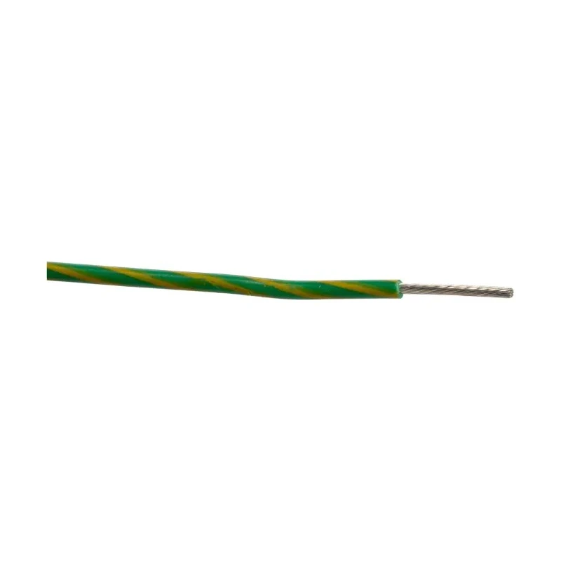 Alpha Wire Hook Up Wire PVC Series Green Yellow 18 AWG 16x0.25 mm Strands 304m Length 300V 105°C 3055 GY001