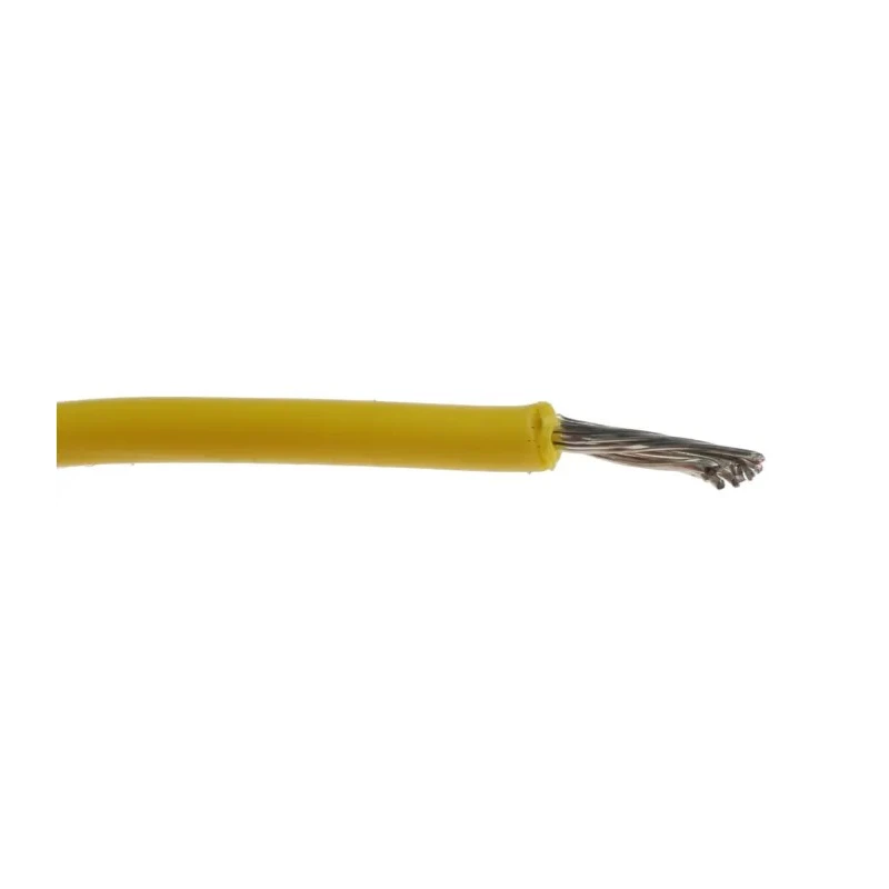 Alpha Wire Hook Up Wire PVC Series Yellow, 20 AWG, 10 x 0.25 mm Strands, 305 m Length, 300V, Flame Retardant 3053 YL001