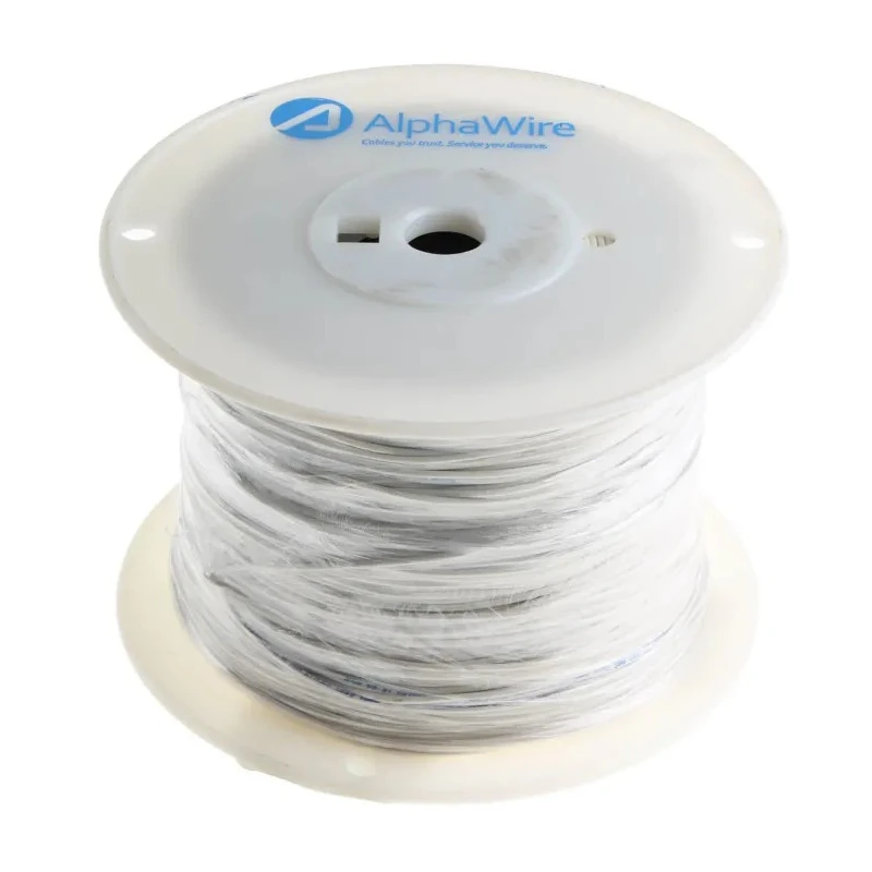 Alpha Wire Hookup Wire PVC Series White 20 AWG 10x0.25mm Core Strands 305 m Length 300V Flame Retardant 3053 WH001